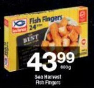 Checkers Sea Harvest Fish Fingers 600g offer