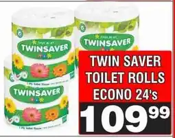 Advance Cash n Carry TWIN SAVER TOILET ROLLS ECONO 24's offer