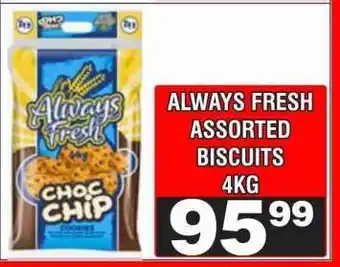 Advance Cash n Carry ALWAYS FRESH ASSORTED BISCUITS 4KG offer