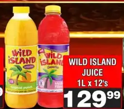 Advance Cash n Carry WILD ISLAND JUICE 1L X 12's offer