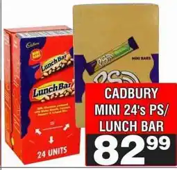 Advance Cash n Carry CADBURY MINI 24's PS/ LUNCH BAR offer
