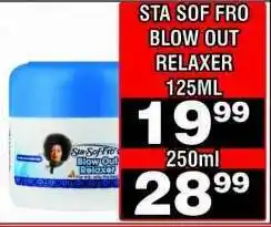 Advance Cash n Carry STA SOF FRO Blow Out Relaxer 125ml offer