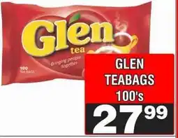 Advance Cash n Carry GLEN TEABAGS 100's offer