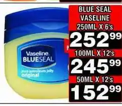Advance Cash n Carry BLUE SEAL VASELINE 250ML X 6's offer