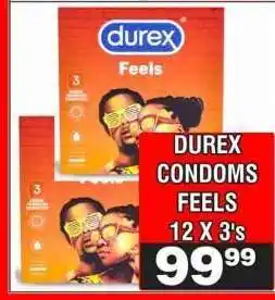 Advance Cash n Carry DUREX CONDOMS FEELS 12 X 3's offer