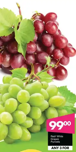 Save Red/ White Grapes Punnets offer