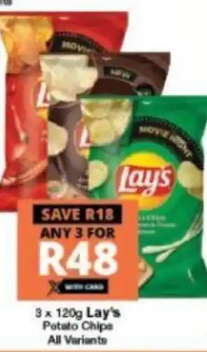 Lay's Potato Chips 3 x 120g