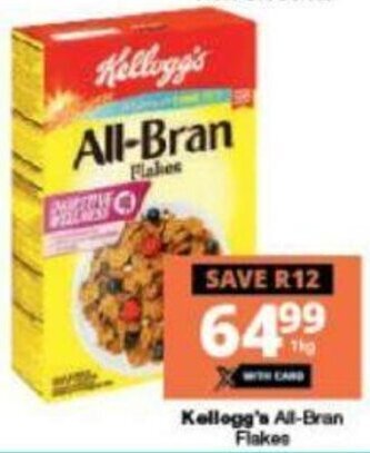 Checkers Kellogg's All-Bran Flakes 1kg offer