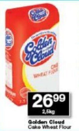 Checkers Golden Cloud Cake Wheat Flour 2,5kg offer