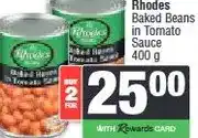 Spar Rhodes Baked Beans in Tomato Sauce 400 g - Buy 2 for offer