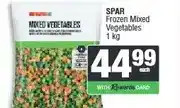 Spar SPAR Frozen Mixed Vegetables 1 kg offer