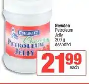 Spar Newden Petroleum Jelly 200 g Assorted offer