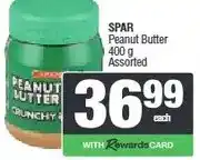 Spar SPAR Peanut Butter 400 g Assorted offer
