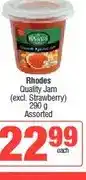 Spar Rhodes Quality Jam (excl. Strawberry) 290 g Assorted offer