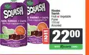 Spar Rhodes Squish Fruit or Vegetable Puree 110 ml Assorted - Buy 2 for offer