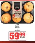 Spar SPAR Bakery Muffins 6s Assorted offer
