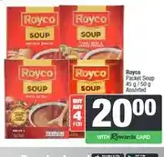 Spar Royco Packet Soup 45 g / 50 g Assorted - Buy 4 for offer