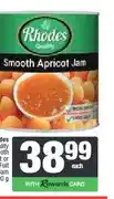 Spar Rhodes Quality Smooth Apricot or Mixed Fruit Jam 900 g offer