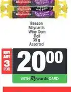 Spar Beacon Maynards Wine Gum Roll 39 g Assorted - Buy 3 for offer