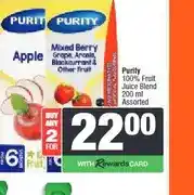 Spar Purity 100% Fruit Juice Blend 200 ml Assorted - Buy 2 for offer
