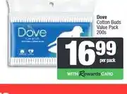 Spar Dove Cotton Buds Value Pack 200s offer