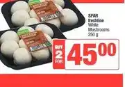 Spar SPAR freshline White Mushrooms 250 g - Buy 2 for offer