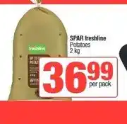 Spar SPAR freshline Potatoes 2 kg offer
