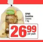 Spar SPAR freshline Onions 1 kg offer
