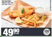 Spar The Food Stall Battered Hake Fillet and Chips 100 g offer