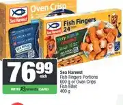 Spar Sea Harvest Fish Fingers Portions 600 g or Oven Crisps Fish Fillet 400 g offer