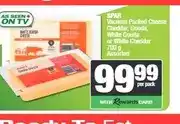 Spar SPAR Vacuum Packed Cheese Cheddar, Gouda, White Gouda or White Cheddar 700 g Assorted offer