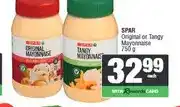 Spar SPAR Original or Tangy Mayonnaise 750 g offer