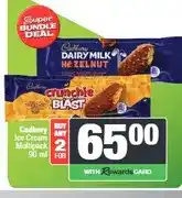 Spar Cadbury Ice Cream Multipack 90 ml - Buy 2 for offer