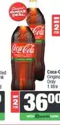 Spar Coca-Cola Original Only 1 litre - Buy 2 for offer