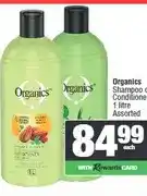 Spar Organics Shampoo or Conditioner 1 litre Assorted offer