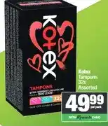 Spar Kotex Tampons 32s Assorted offer