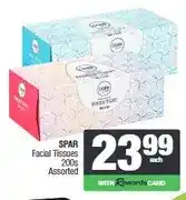 Spar SPAR Facial Tissues 200s Assorted offer