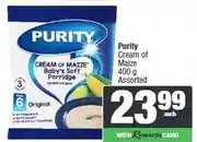 Spar Purity Cream of Maize 400 g Assorted offer