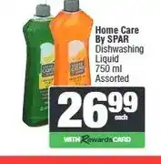 Spar Home Care By SPAR Dishwashing Liquid 750 ml Assorted offer