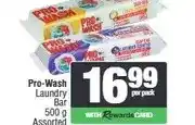 Spar Pro-Wash Laundry Bar 500 g Assorted offer