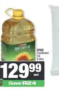 Spar SPAR Sunflower Oil 4 litre offer
