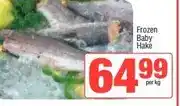 Spar Frozen Baby Hake per kg offer