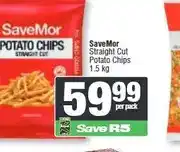 Spar SaveMor Straight Cut Potato Chips 1.5 kg offer