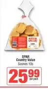 Spar SPAR Country Value Scones 10s offer