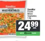 Spar SaveMor Frozen Mixed Vegetables 1 kg offer