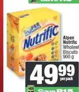 Spar Alpen Nutrific Wholewheat Biscuits 900 g offer