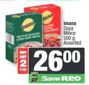 Spar Imana Soya Mince 200 g Assorted - Buy 2 for offer