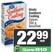 Spar Hinds Southern Coating Spices 200 g Assorted offer