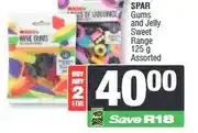 Spar SPAR Gums and Jelly Sweet Range 125 g Assorted (Buy any 2) offer