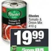 Spar Rhodes Tomato & Onion Mix 410 g offer